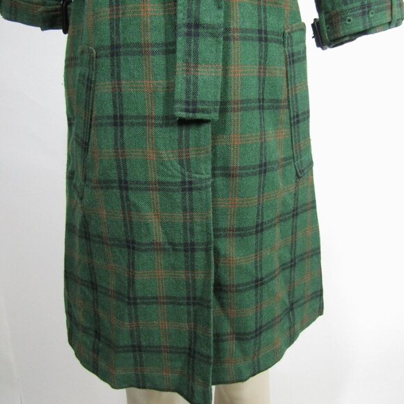 BB DAKOTA Y2K Plaid S Coat Dress Grunge Academia Preppy Green Hilda Tartan - Picture 3 of 13